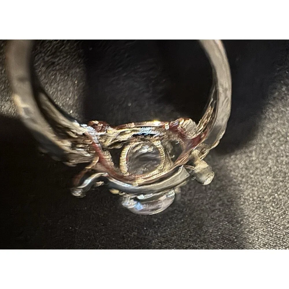NEW Premier Designs Fashion CZ Moissanite Fashion Silvertone Ring Womens 18 US 8